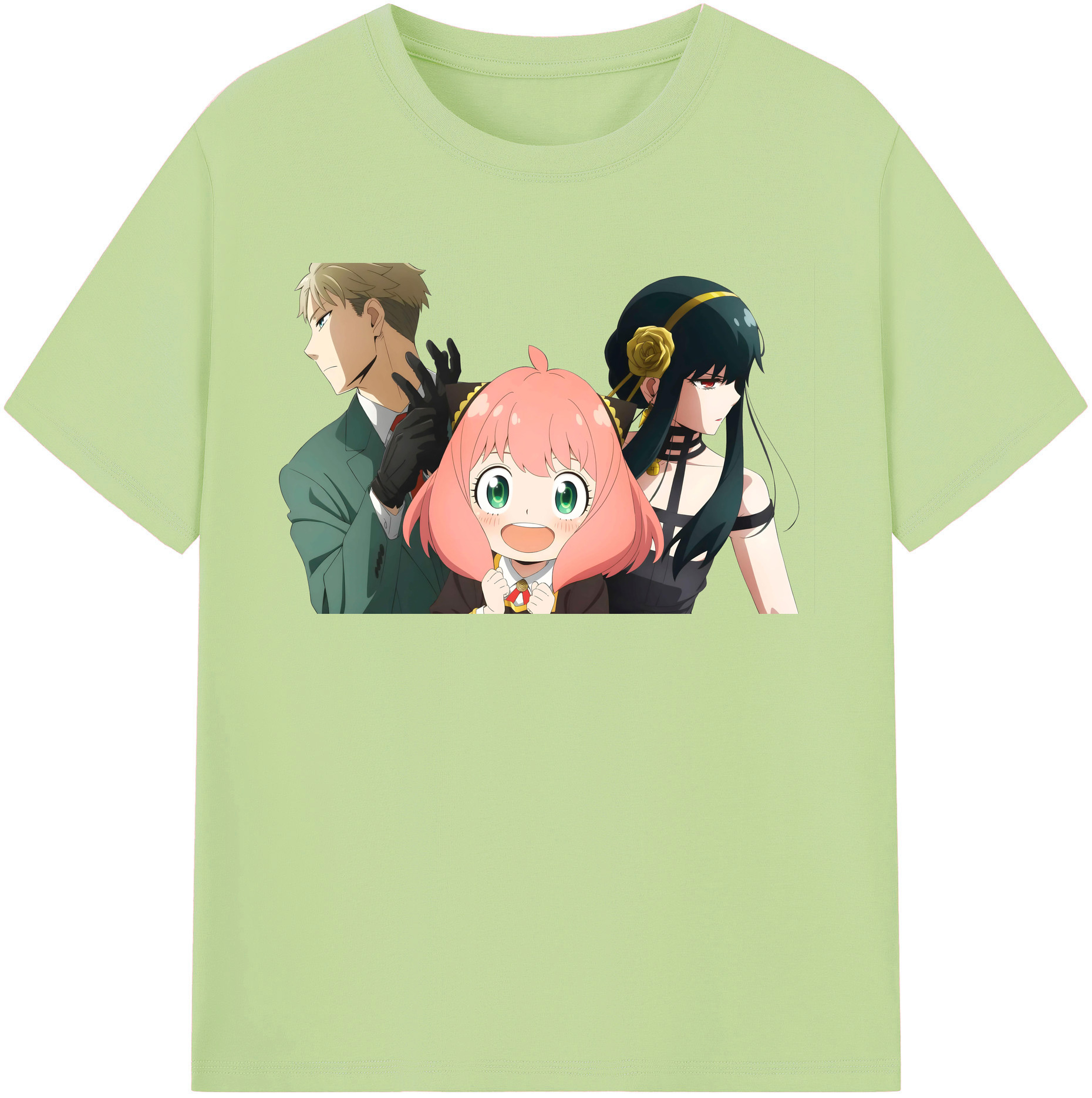 （画像用） SPY×FAMILY间谍家家酒 綿100％半袖Tシャツ（フロントプリント）